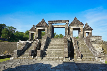 Fototapeta na wymiar Ratu Boko Temple, Candi Ratu Boko, Location in yogyakarta, indonesia