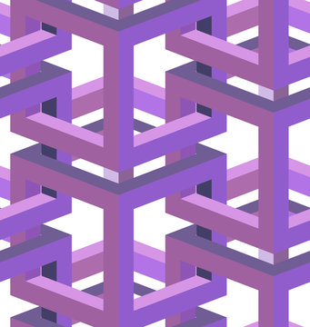 Seamless Interlocking Cubes