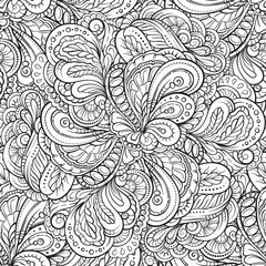 Fantasy decorative seamless pattern