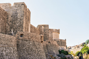 Fototapeta na wymiar Old City Walls in Dubrovnik