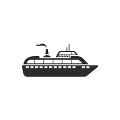 Obraz premium Ship modern icon