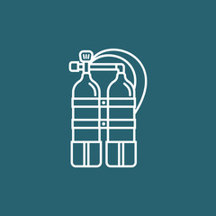 scuba diving tank icon