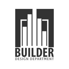 Building logo. Design department. Modern Buildings. Company icons.