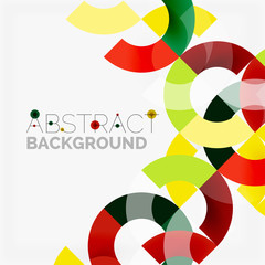 Obraz premium Colorful rings on grey background, modern geometric pattern design