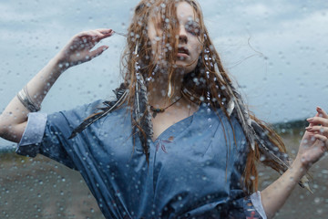 woman Dance in the rain