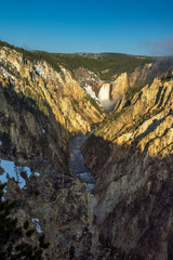Lower Falls im Grand Canyon des Yellowstone Rivers,  Yellowstone Nationalpark, Wyoming