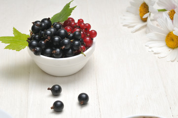 Berries on a wooden table