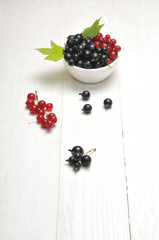Berries on a wooden table