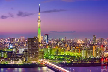 Foto op Canvas Tokyo Japan Skyline © SeanPavonePhoto