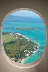 Mauritius Island aerial view