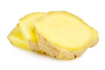 sliced ginger root