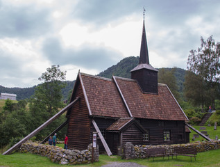 Fototapeta na wymiar Rødven Stave church.