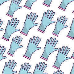 Fototapeta premium rubber gloves pattern background