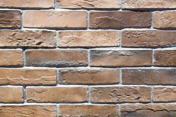 Grunge red brick wall backgrond.