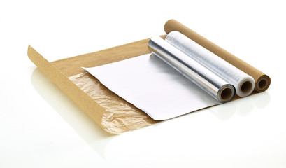Haushaltsrollen Alufolie,Frischhaltefolie und Backpapier