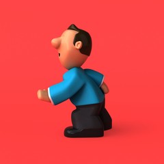 Cartoon character - 3D Illustration