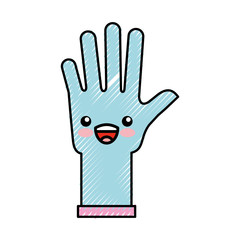 rubber gloves kawaii character