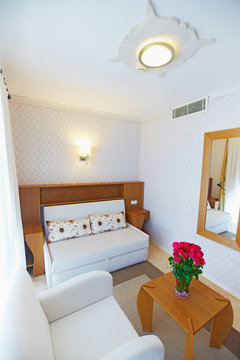 Small Cozy Bright Hotel Room