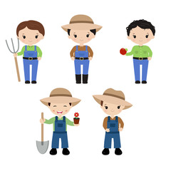 Set of farmers
