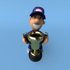 Naklejka premium Mechanic - 3D Illustration