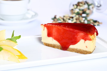 Strawberry Cheesecake and Coffee 