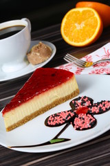 Strawberry Cheesecake and Coffee 