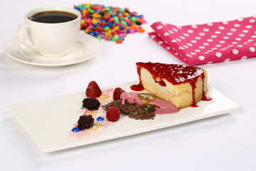 Strawberry Cheesecake and Coffee 