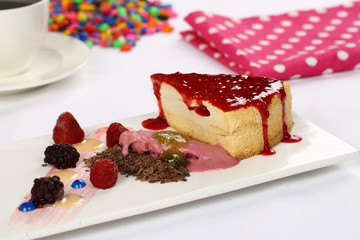 Strawberry Cheesecake and Coffee 