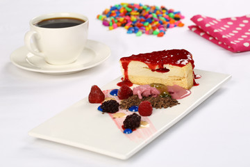 Strawberry Cheesecake and Coffee 