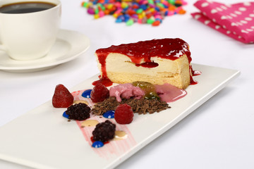 Strawberry Cheesecake and Coffee 