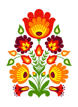 Polish folk inspired flowers