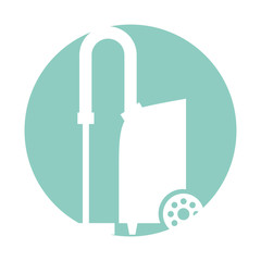 Vacuum cleaner isolated icon