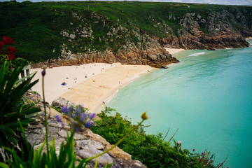 View of beach. Cornwall, England, United Kingdom