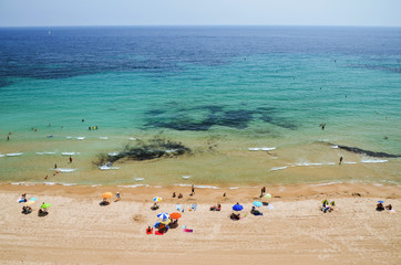 Plaża w Calpe, Hiszpania - obrazy, fototapety, plakaty