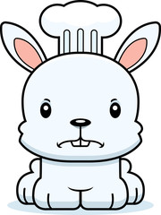 Obraz na płótnie Canvas Cartoon Angry Chef Bunny