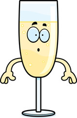 Surprised Cartoon Champagne