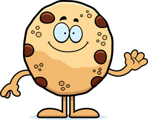 Cartoon Cookie Waving