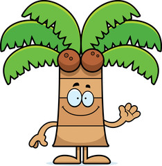 Cartoon Palm Tree Waving