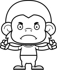 Cartoon Angry Monkey