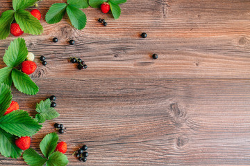 Fresh strawberries on the table. Background.