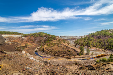 Rio Tinto kopalnia odkrywkowa w Hiszpanii © Jan