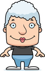 Cartoon Smiling Woman
