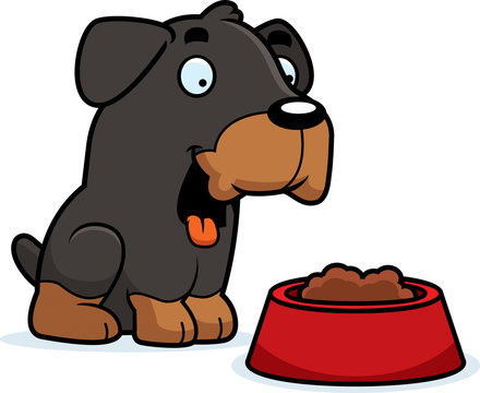 Cartoon Rottweiler Food