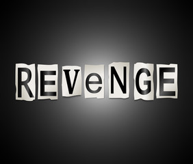 Revenge word concept.