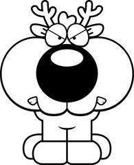 Cartoon Deer Mad