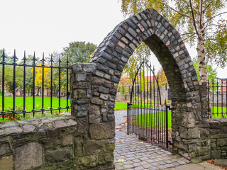 Gate to Audoen's Church or Church of Ireland, Dublin