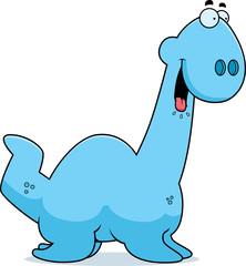 Hungry Cartoon Plesiosaur