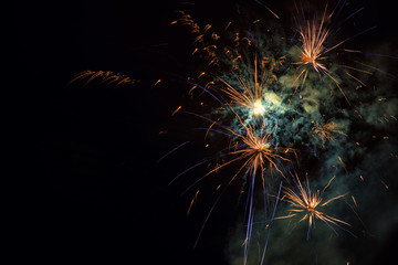 Fireworks with Copy Space
