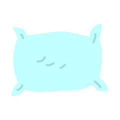 pillow silhouette isolated icon