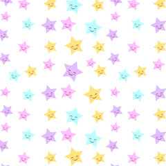 cute stars pattern background